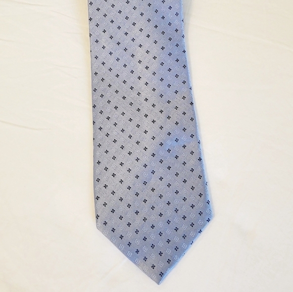 DKNY by Donna Karan Men's 100% Silk Tie Blue Pattern ~ Designer NWOT - Picture 3 of 5